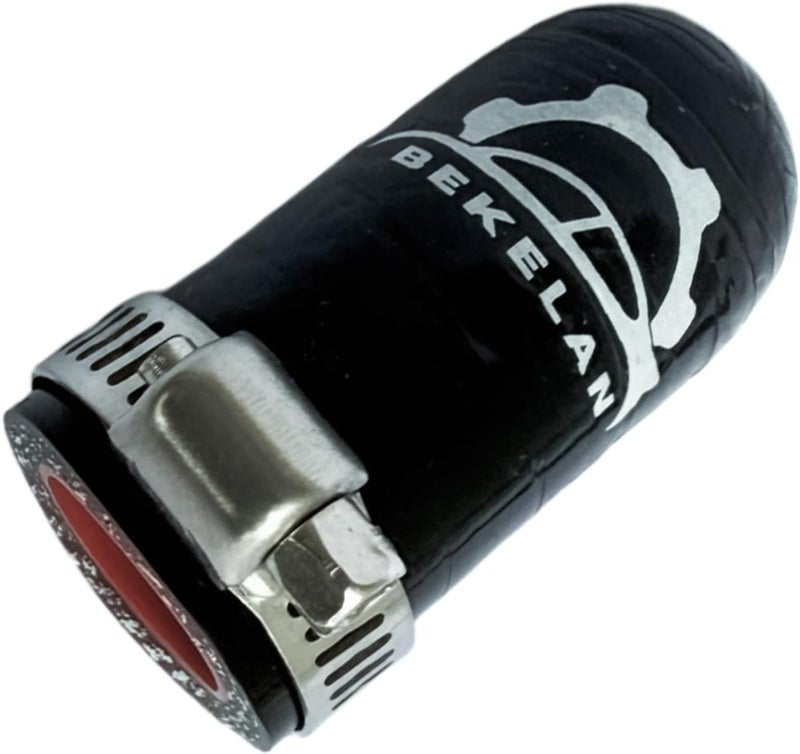 bekelan 7/8 Inch (16mm) ID Black High Temperature 4-ply Reinforced Silicone Hose Cap With Clamp,For Turbo Bypass Valve/Vacuum/Throttle Body Water Port/Heater Core/Fix Leak - Image 3